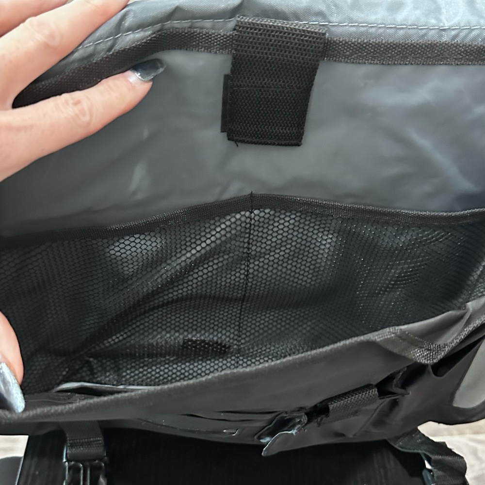 Blue and Gray Men's Messenger Computer Bag - Picture 5 of 7